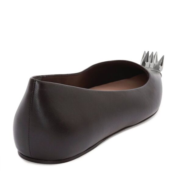 Alexander McQueen Leather Punk Stud, Ballerina Flats, New, Size 37 - Picture 7 of 12